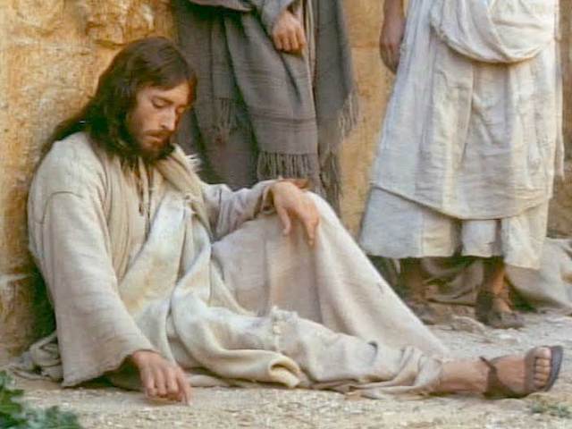 Jesus writing in the sand